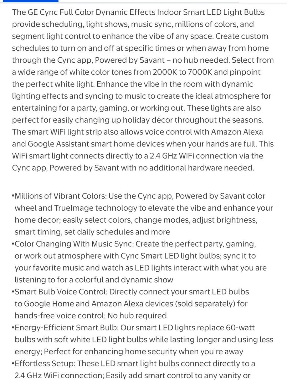 Cync Full Color Direct Connect Smart Bulb - Picture 4 of 7